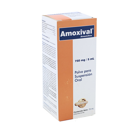 Imagen de Amoxicilina Amoxival Susp. 750Mg/5Ml X70Ml