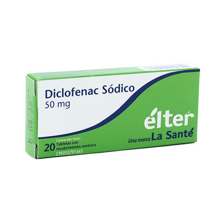 Imagen de Diclofenac Sódico Tab. 50Mg X20 Élter.