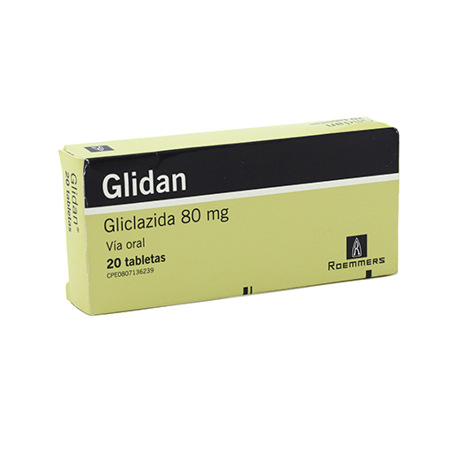 Imagen de Gliclazida Glidan Tab. 80Mg X20.