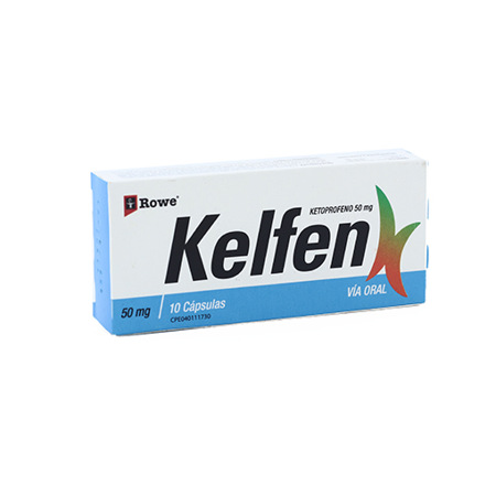 Imagen de Ketoprofeno Kelfen Cap. 50Mg X10.