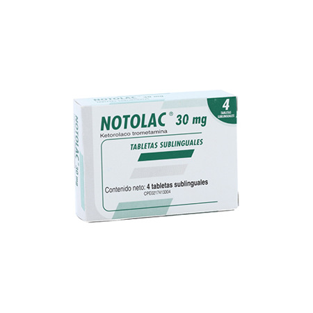 Imagen de Notolac  Sublinguales 30mg 4 Tab