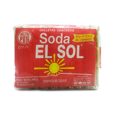 Imagen de Galletas de Soda El Sol Puig 250 Gr.