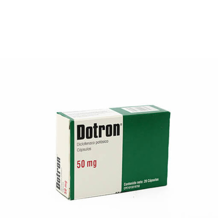 Imagen de Diclofenac Potásico Dotron Cap. 50Mg X20.