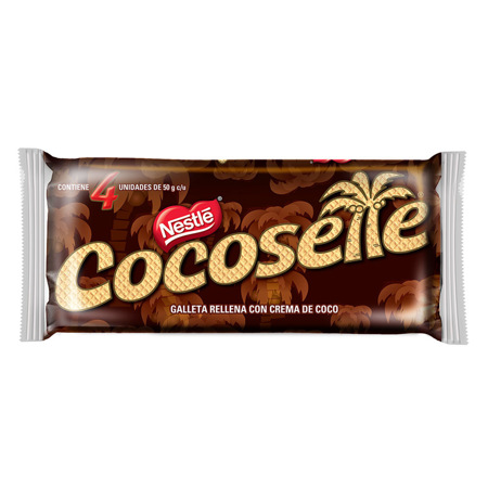 Imagen de Galleta Wafer Cocosette Nestlé 200 Gr (4 Unidades).