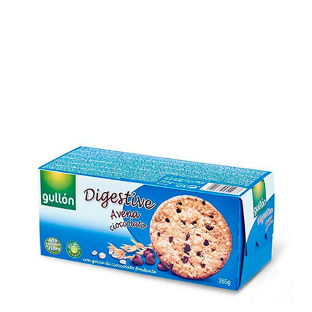 Imagen de Galleta Digestiva De Avena Y Chocolate Gullón 265 Gr.