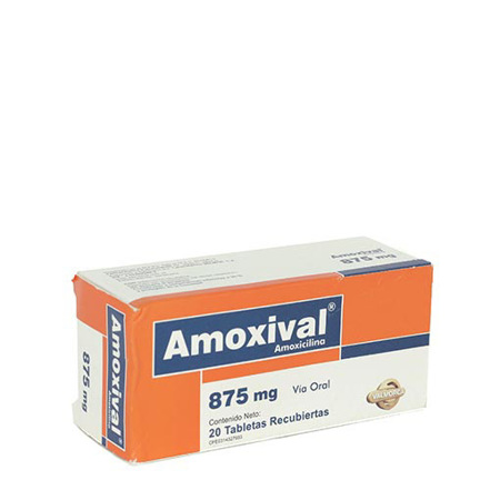 Imagen de Amoxicilina Amoxival Tab. 875Mg X20