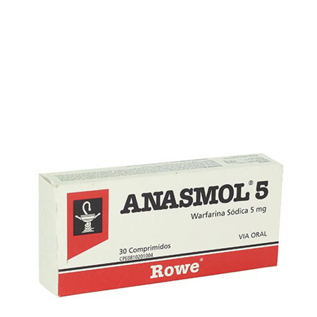 Imagen de Warfarina Anasmol Comp 5Mg X30