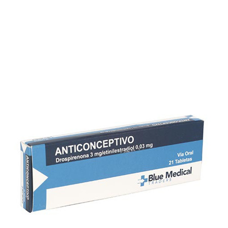 Imagen de Etinilestradiol+Drospirenona Anticonceptivo Tab. 3Mg-0,03Mg X21