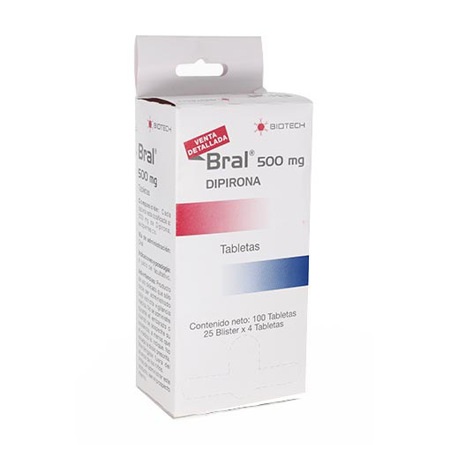 Imagen de Dipirona Bral Tab. 500 Mg X4