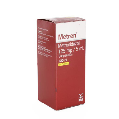 Imagen de Metronidazol Metren Suspension Oral 125Mg/5Ml X120Ml