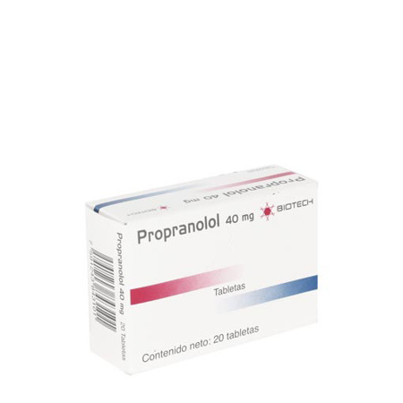 Imagen de Propanolol Tab. 40Mg X20 Biotech