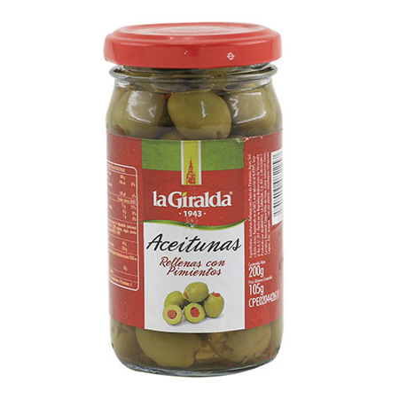 Imagen de Aceituna Con Pimientos La Giralda 200 Gr.