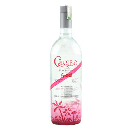 Imagen de Licor De Ron De Fresa Caribu 0,70 L.