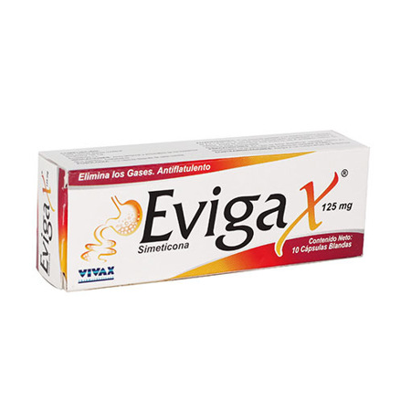 Imagen de Simeticona Evigax Cap. 125Mg X10