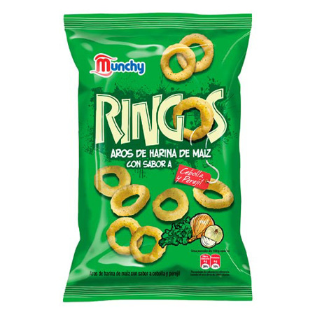 Imagen de Ringos Con Sabor A Cebolla Y Perejil Munchy 180 Gr.