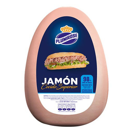 Imagen de Jamón Superior Plumrose 250 Gr.