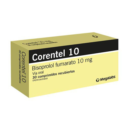 Imagen de Bisoprolol Corentel Comp. 10Mg X30