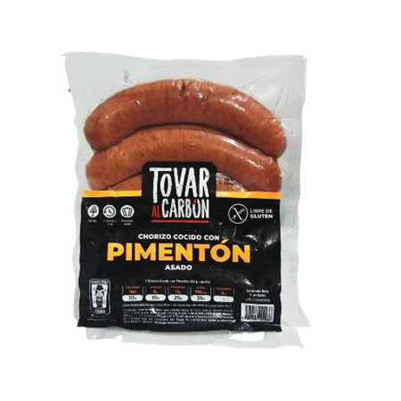 Imagen de Chorizo Cocido Con Pimentón Asado Tovar Al Carbón (5 Unidades).