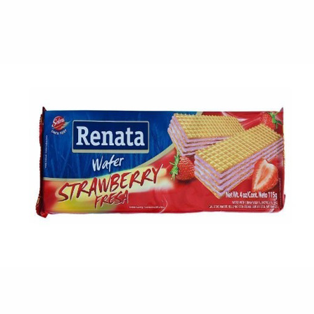 Imagen de Galleta Wafer De Fresa Renata 115 Gr.