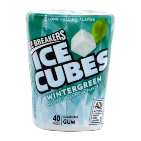 Imagen de Goma De Mascar Wintergreen Ice Cube Grande.