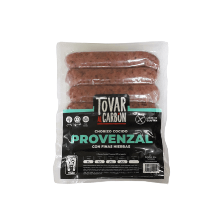 Imagen de Chorizo Cocido Provenzal Tovar Al Carbón (7 Unidades).