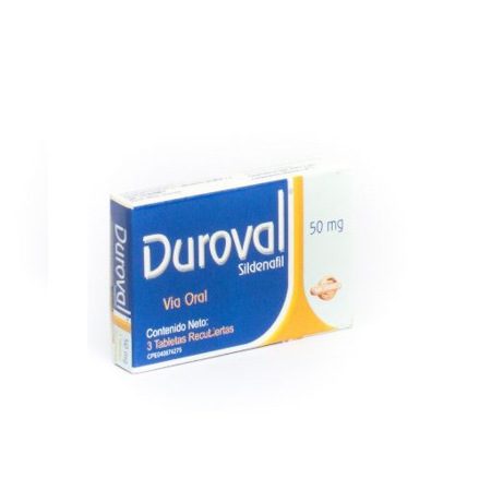 Imagen de Sildenafil Duroval Tab. 50Ml X3