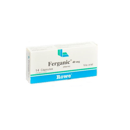 Imagen de Hierro + Ácido Folico Ferganic Cap. 40Mg X14.