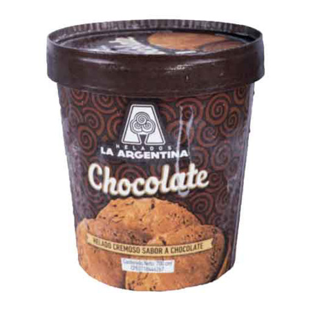 Imagen de Helado La Argentina De Chocolate Tradicional 700 Ml.