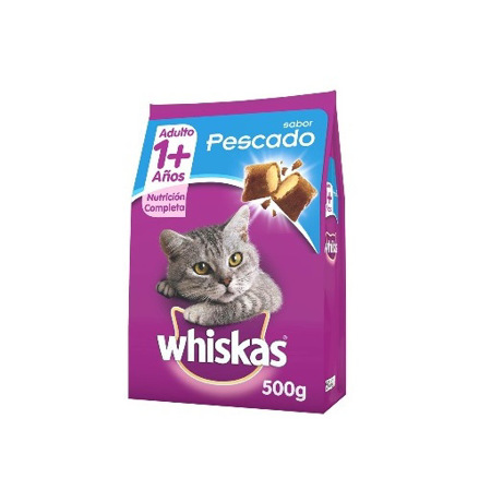 Imagen de Alimento Para Gatos De Pescado Whiskas 500 Gr.