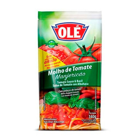 Imagen de Salsa De Tomate Con Albahaca Ole 340 Gr.