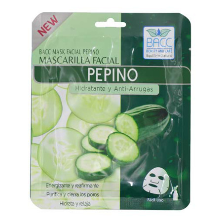 Imagen de Mascarilla Con Pepino Facial Bacc (Unidad).