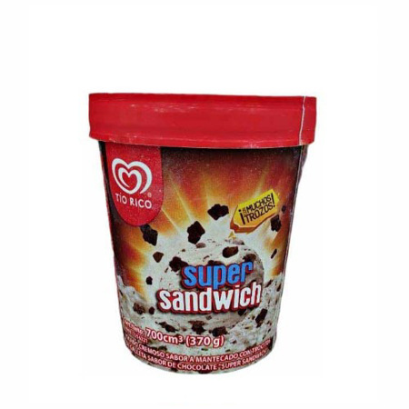 Imagen de Helado Super Sandwich Tio Rico 700 Ml.