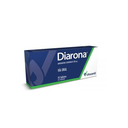 Imagen de Amiodarona Diarona Tab. 200Mg X10