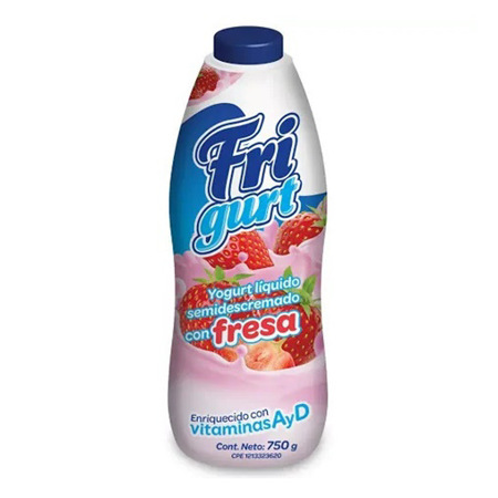 Imagen de Yogurt Liquido Semidescremado De Fresa Parmalat 750Gr.