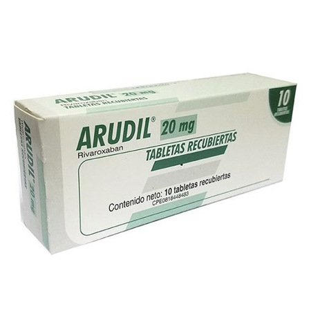 Imagen de Rivaroxaban Arudil Tab. 20Mg X10.