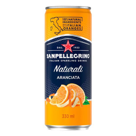 Imagen de Agua Saborizada Aranciata San Pellegrino 330Ml