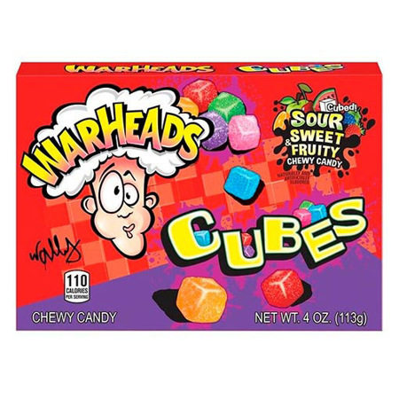 Imagen de Caramelo Masticable Warheads Cubes 113Gr