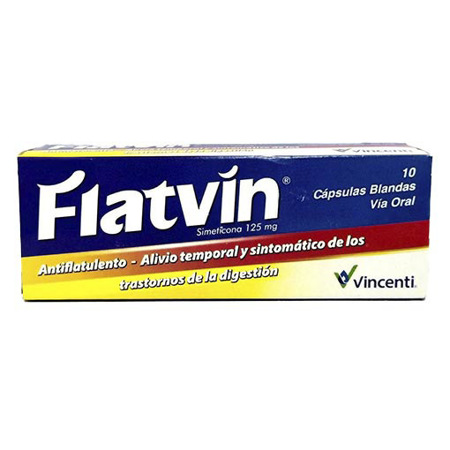 Imagen de Flatvin Cap. 125Mg X10