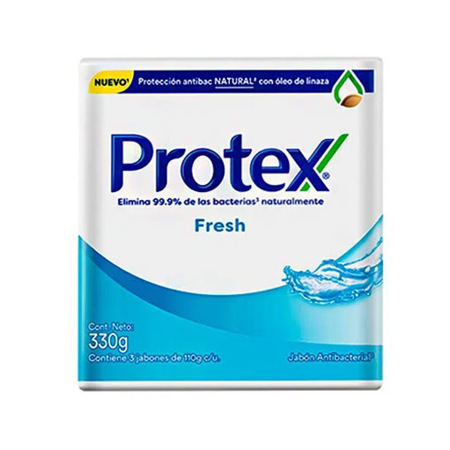 Imagen de Jabón En Barra Antibacterial Protex Fresh 110Gr 3Und