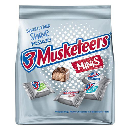 Imagen de Chocolate Relleno 3 Musketeers Minis 74.8Gr