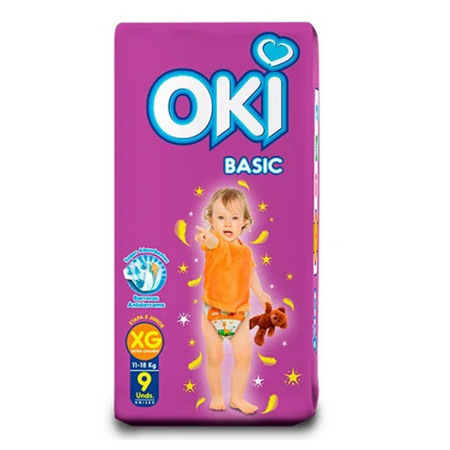 Imagen de Pañal Bebe Oki Talla XG 9Unid