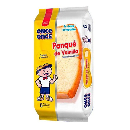 Imagen de Panque Once Once Vainilla 390Gr 6 Und