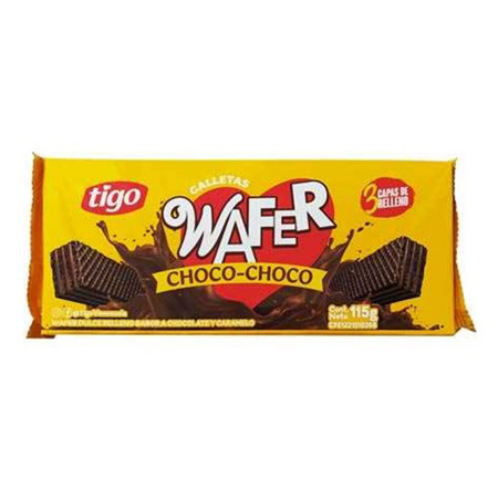 Imagen de Galleta Wafer Tigo Choco Choco 115 Gr