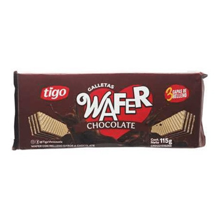 Imagen de Galleta Wafer Tigo De Chocolate 115 Gr