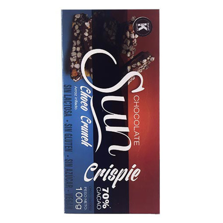 Imagen de Chocolate Barra Sun Crunch 70% 100 Gr