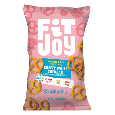 Imagen de Pretzels Fit Joy De Queso Cheddar Blanco 141 Gr