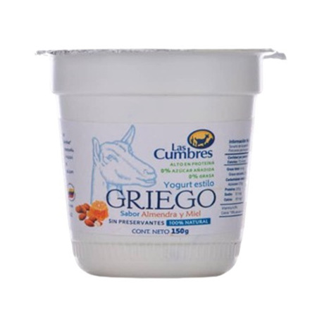 Imagen de Yogurt Firme Miel Y Almendras De Cabra Las Cumbres 150 G