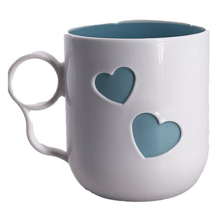 Imagen de Taza Plastica Life Art Corazones 350Ml