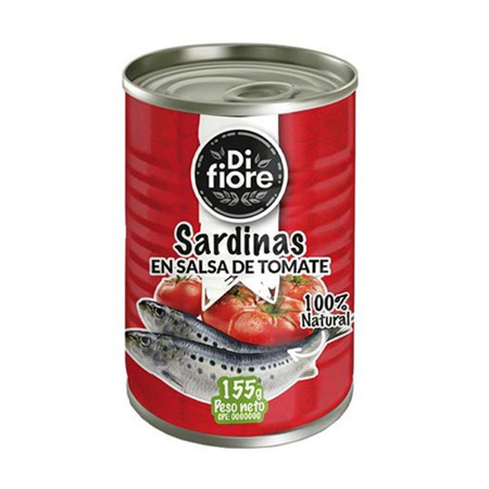 Imagen de Sardina En Salsa De Tomate Di Fiore 155 Gr.