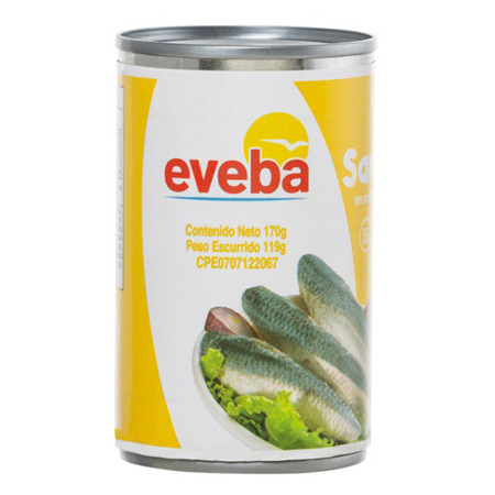 Imagen de Sardina En Aceite Vegetal Eveba 170 Gr